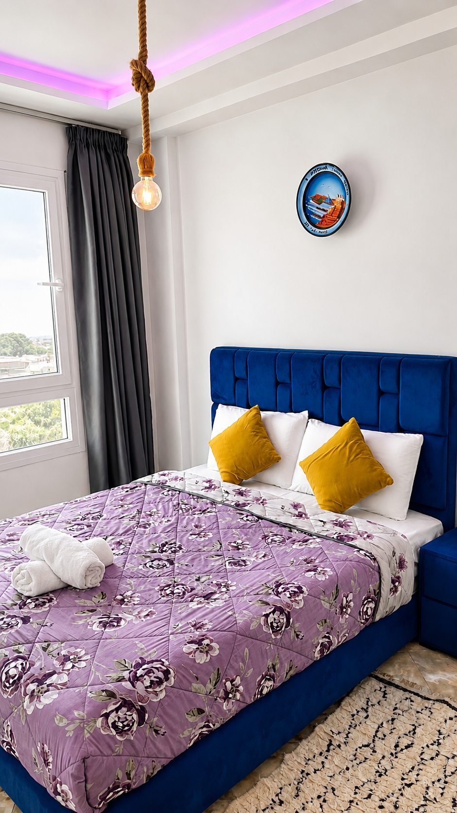 Balcony Sea View II first bedroom at Padova Surf House